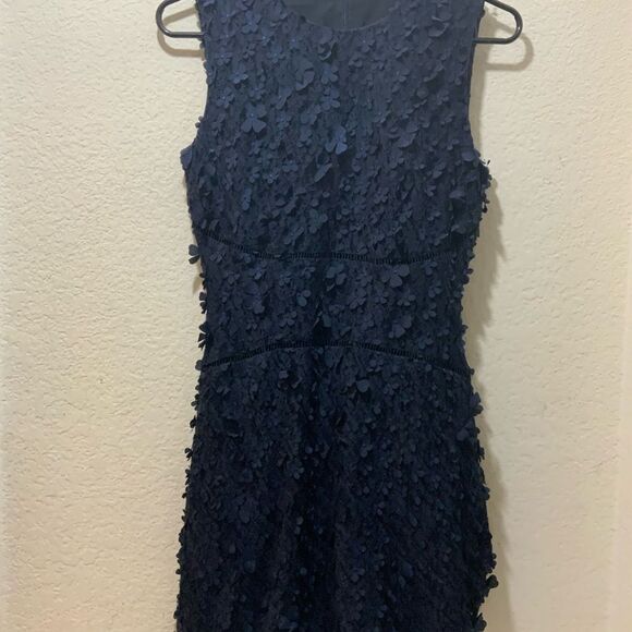 T Tahari Navy Blue Dress - Nordstrom size 4 - Picture 2 of 9